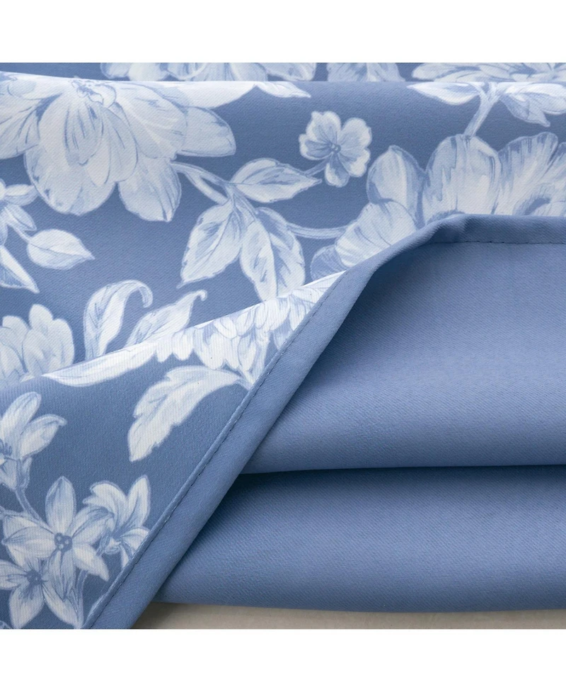 Olivia Gray 100% Polyester 190 Gsm Eloise Reversible Blackout Grommet Curtain Panel 54" x 84"