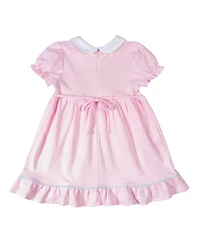 Florence Eiseman Toddler Girls Girl Stripe Knit Dress With Flowers, Hen & Chicks