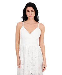 Siena Women's Embroidered Lace V-Neck Dress