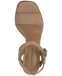 Lucky Brand Women's Hallia Block Heel Sandals