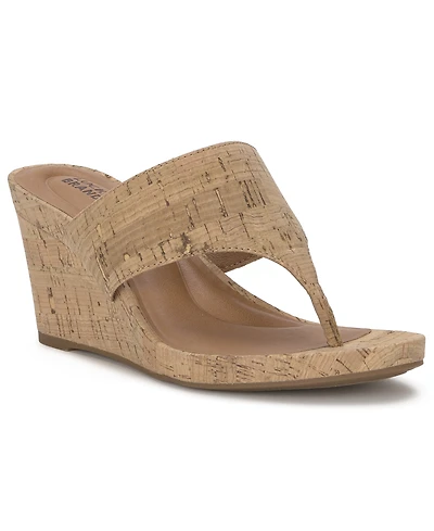 Lucky Brand Women's Libbie Thong Platform Wedge Sandals