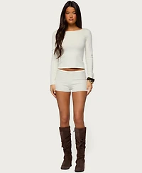 Edikted Women's Arianna Knit Shorts