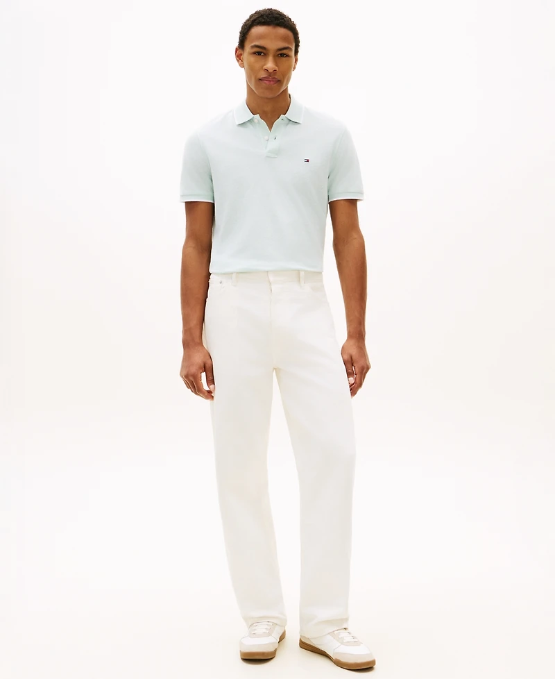 Tommy Hilfiger Men's Regular-Fit Tipped Linen Polo Shirt