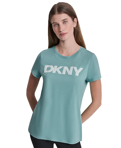 Dkny Sport Women's Puff Logo Crewneck T-Shirt