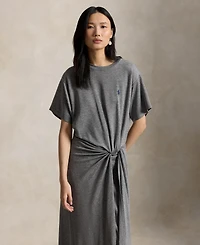 Polo Ralph Lauren Women's Crewneck Twist Detail T-Shirt Dress