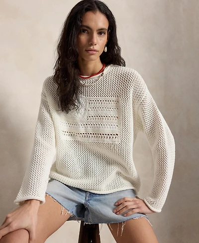 Polo Ralph Lauren Women's Rolled Crewneck Long-Sleeve Sweater