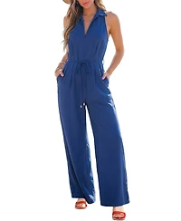 Cupshe Women's Collared Zipper Closure Unlined Jumpsuit