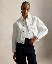 Polo Ralph Lauren Women's Spread Collar Long-Sleeve Trucker Denim Jacket