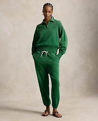 Polo Ralph Lauren Women's Spread Collar Long Sleeves Quarter-Zip Sweatshirt