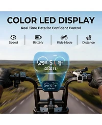 Mikolo 750W Electric Scooter for Adults, 20" x 4" Fat Tire Front Suspension Off-road E-Bike
