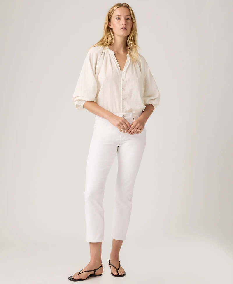 Levi's Women's Classic Mid-Rise Ankle Straight-Leg Jeans