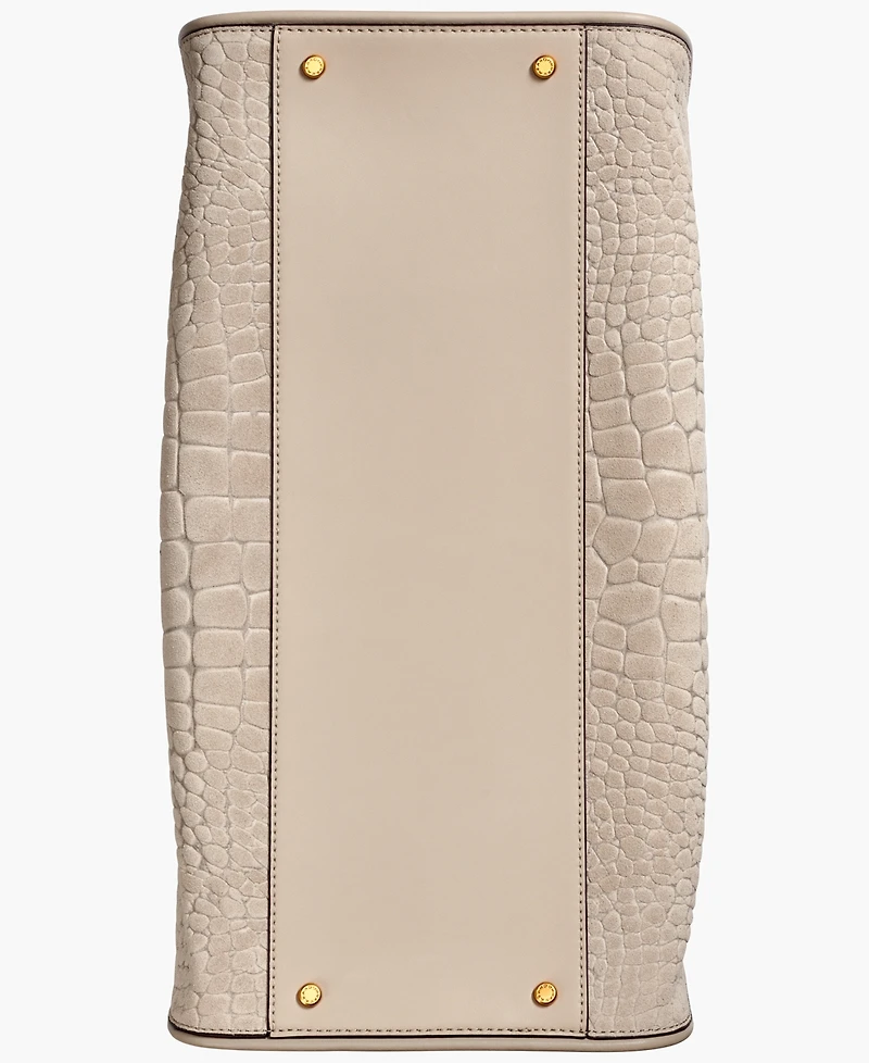 Donna Karan New York Satin Croco Extra Large Tote Bag