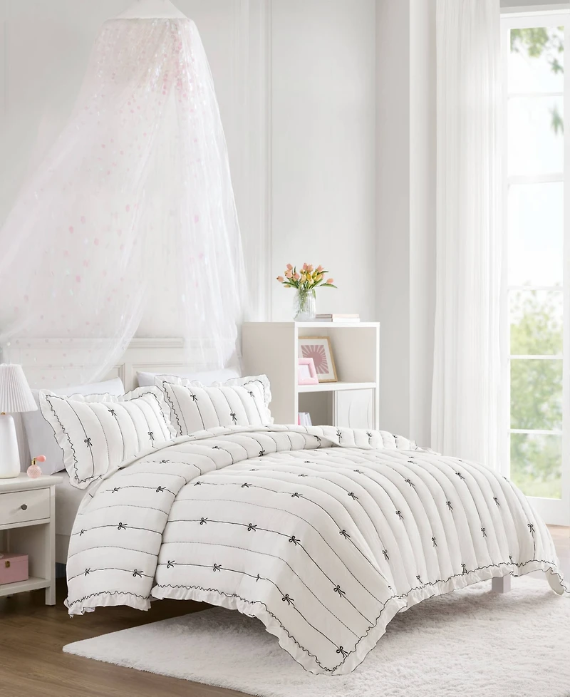 Intelligent Design Liv Microfiber Down Alternative 3-Pc. Quilt Set, Full/Queen