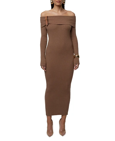 Jluxlabel Women's Kira Ribbed Midi Dress