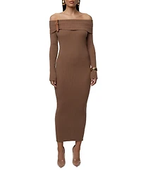 Jluxlabel Women's Kira Ribbed Midi Dress