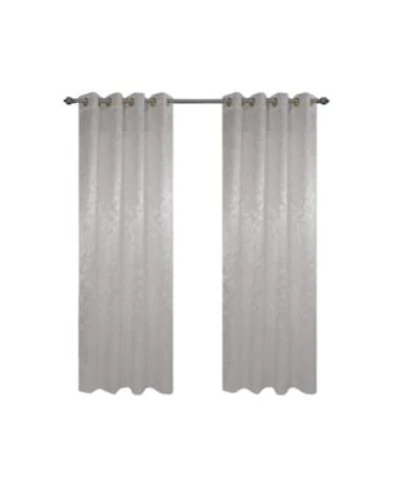 Olivia Gray 100 Polyester 200 Gsm Dyson Embossed Blackout Grommet Curtain Panel