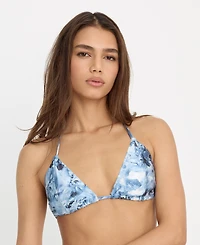 Good American Women's Printed Bikini Top, Regular & Plus