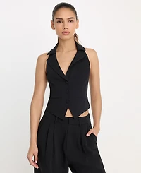 Good American Women's Halter Neck Vest, Regular & Plus