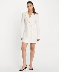 Good American Women's Luxe Suiting Exec Blazer Dress