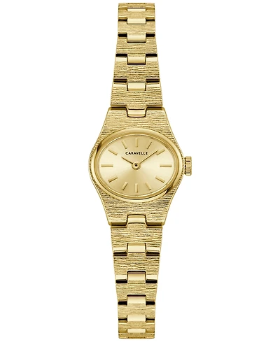 Caravelle Women's Vintage Gold-Tone Stainless Steel Bracelet Watch, 20mm