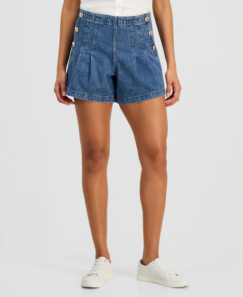 Nautica Women's Denim Sailor Shorts