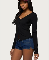 Edikted Women's Tanya Button Up Cardigan