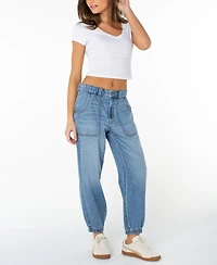 Celebrity Pink Juniors' High Rise Denim Joggers