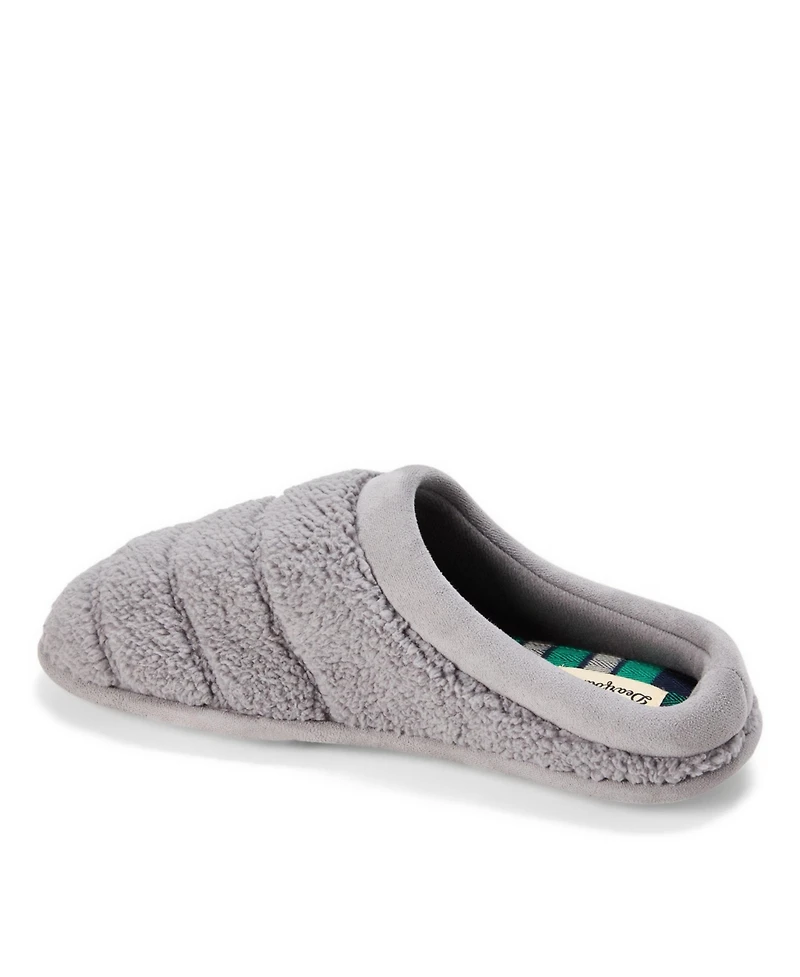Dearfoams Men's Asher Quilted Clog House Slipper