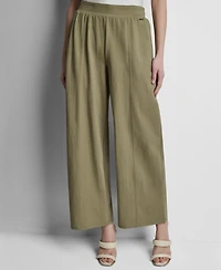 Dkny Women's Mini Logo Ewaist Pull-On Pants