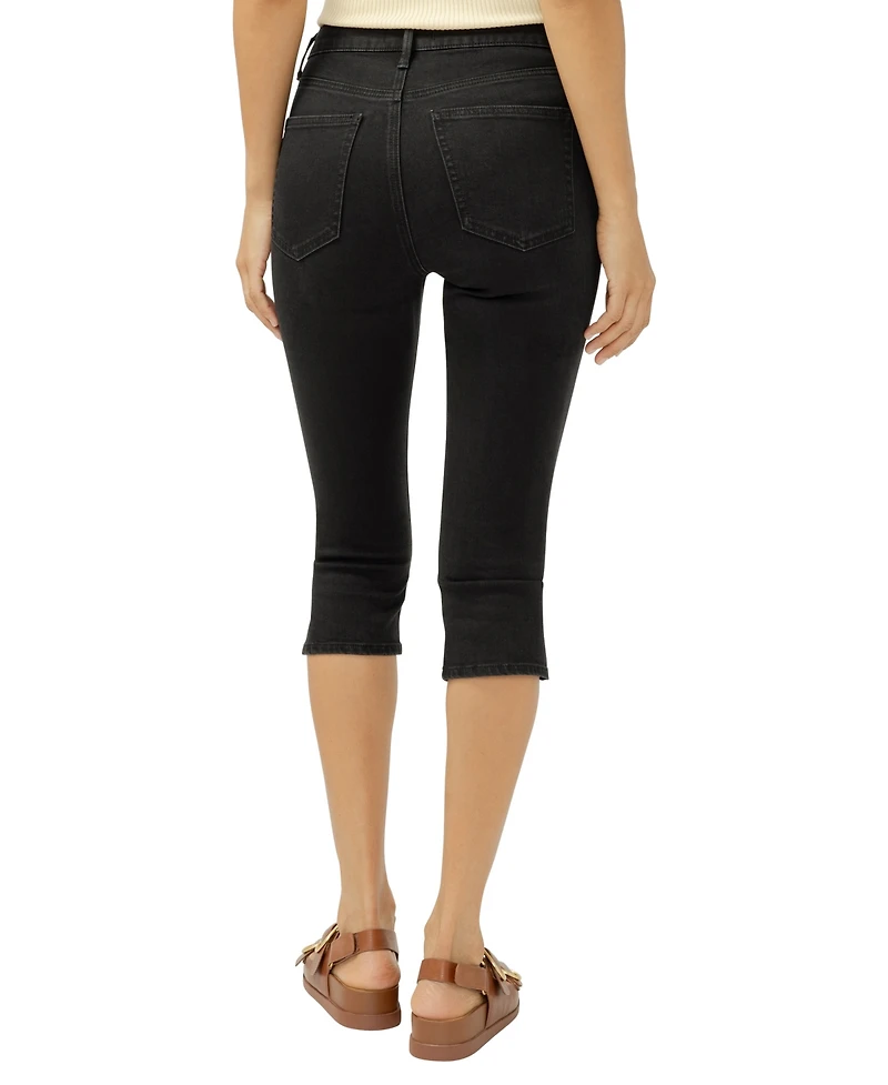 Silver Jeans Co. Women's Isbister High Rise Luxe Stretch Capri