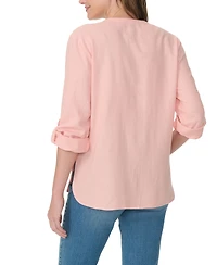 Gloria Vanderbilt Women's Sabina Band Collar Top