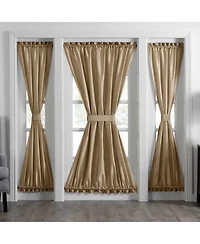 Elrene Home Fashions Colette Faux Silk French Door Window Panel