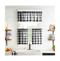 Elrene Home Fashions Farmhouse Living Buffalo Check Window Valance