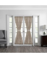 Elrene Home Fashions Colette Faux Silk French Door Window Panel