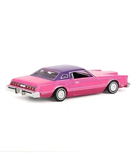 Greenlight Collectibles GreenLight 1/64 1975 Ford Thunderbird Lowrider, Pink with Pinstripes, California Lowriders Series 7 63080-e