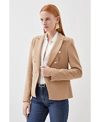 Karen Millen Women's Tailored Button Military Blazer