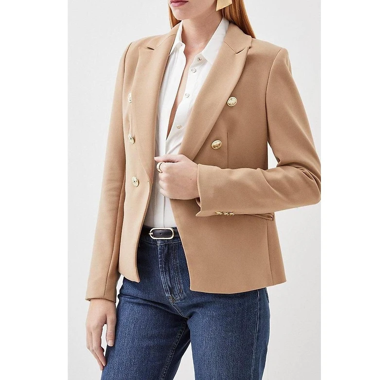 Karen Millen Women's Tailored Button Military Blazer