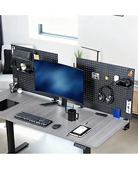 Yigii Magnetic Clamp-On Pegboard Organizer for Desk, Flexible Placement, Easy Installation