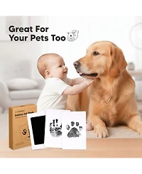 KeaBabies 2pk Inkless Ink Pad for Baby Hand and Footprint Kit, Clean Touch Dog Paw, Nose Print & Pet Safe