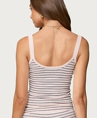 Edikted Women's Lillian Striped Knit Tank Top