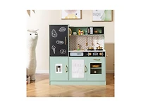 Slickblue Kids Toy Kitchen Playset with Utensils for Ages 3 and Up