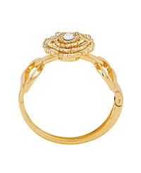 Guess Crystal Gold-Tone Plated Statement Cuff Bracelet