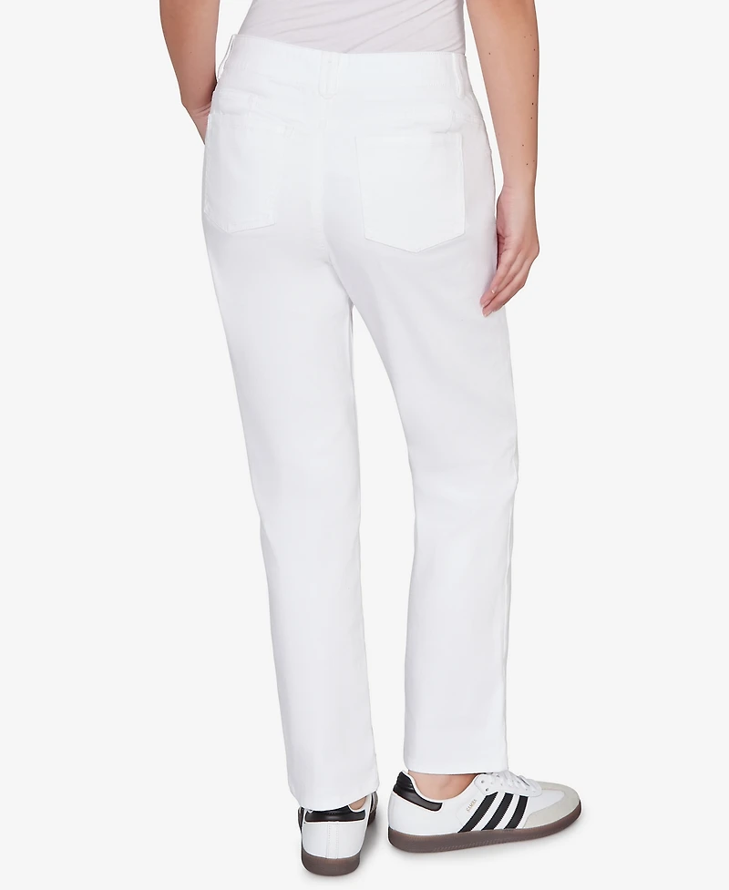 Ruby Rd. Plus Curve Enhancing Five Pocket Slim Leg Jeans