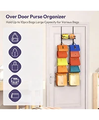 Yigii Over Door Purse Organizer - Multi-Functional, Space-Saving