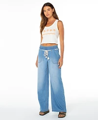 Roxy Women's Five Palm Sleeveless Baby Rib Tank Top