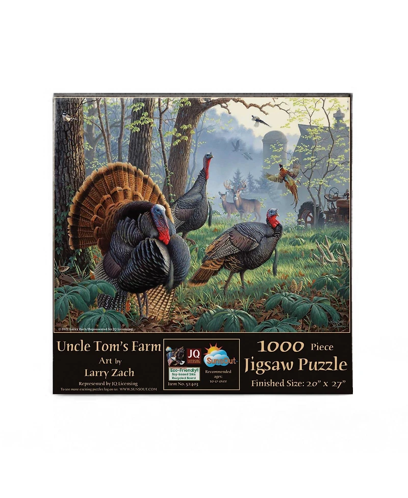 SunsOut Uncle Tom's Farm 1000 piece Jigsaw Puzzle for Adults Thanksgiving