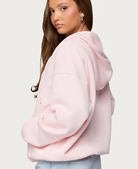 Edikted Women's Rocia Oversized Zip Up Hoodie