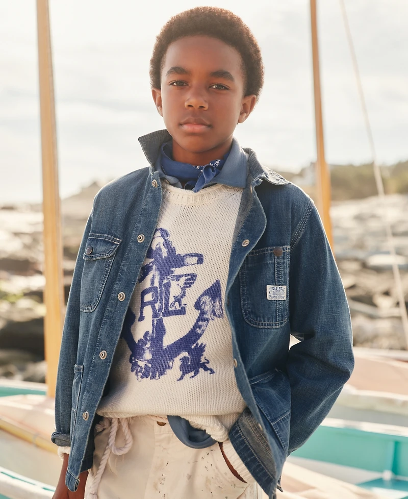 Polo Ralph Lauren Boys' 8-20 Long-Sleeve Denim Heritage Jacket