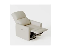 gaomon Power Recliner Chair Swivel Glider, Upholstered Faux Leather Nursery Reclining Sofa Chair with Charging Port