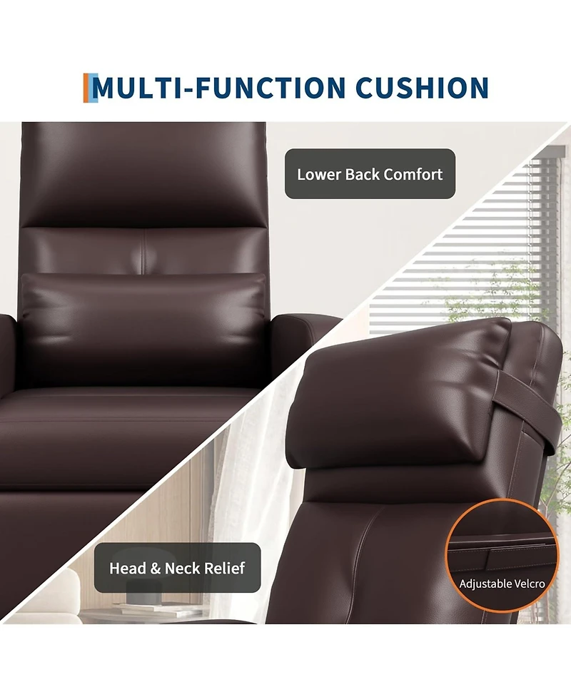 gaomon Power Recliner Chair with Massage and Heat with Massage Function with Lumbar Support, Adjustable Push Back